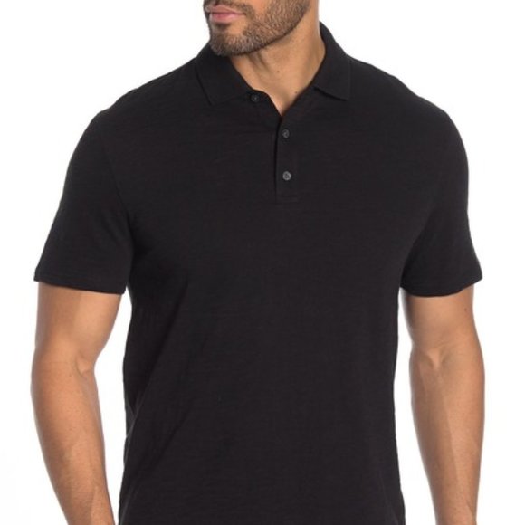 Vince Other - Vince Short Sleeve Polo Shirt Tee Black XXL